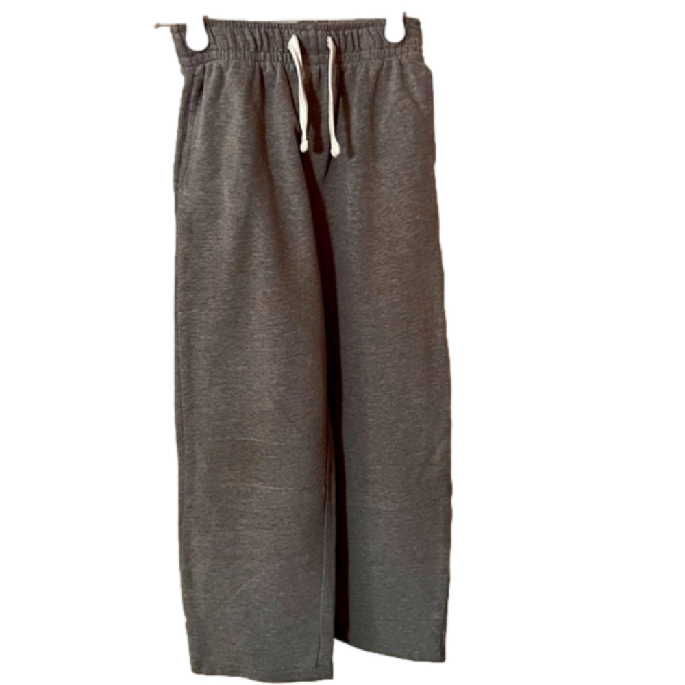 365 Kids from Granimals Boys Gray Sweats White Drawstring & Elastic Waist Size 7